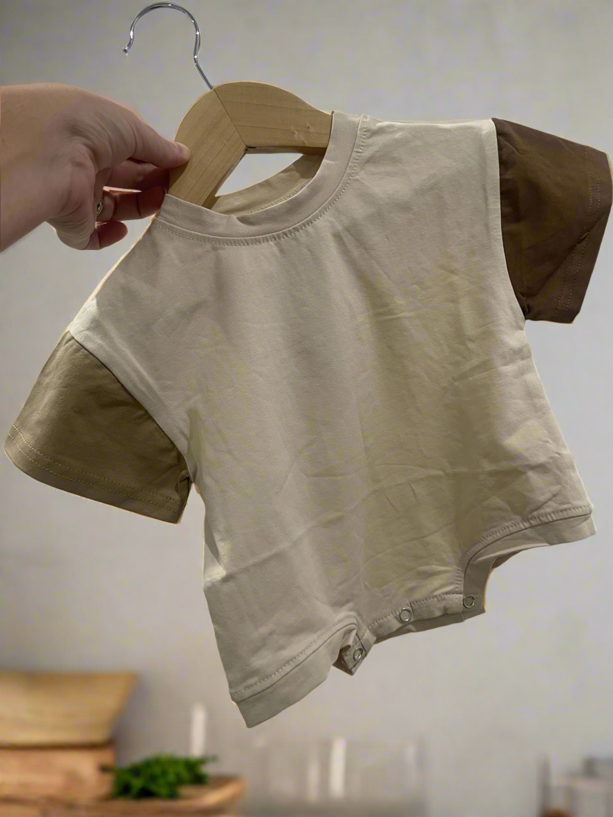 Neutral oversized Romper