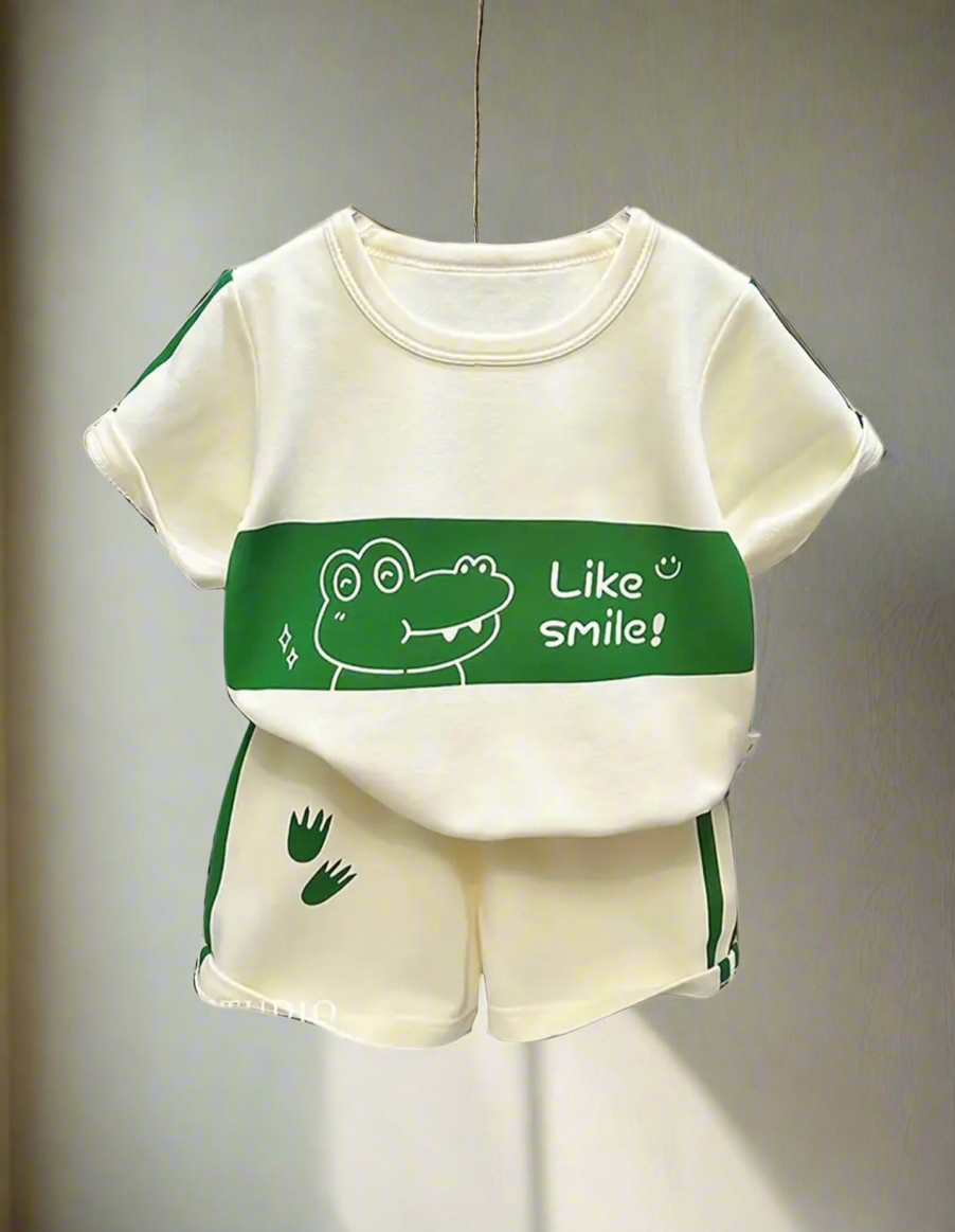Smiley croc two-piece set
