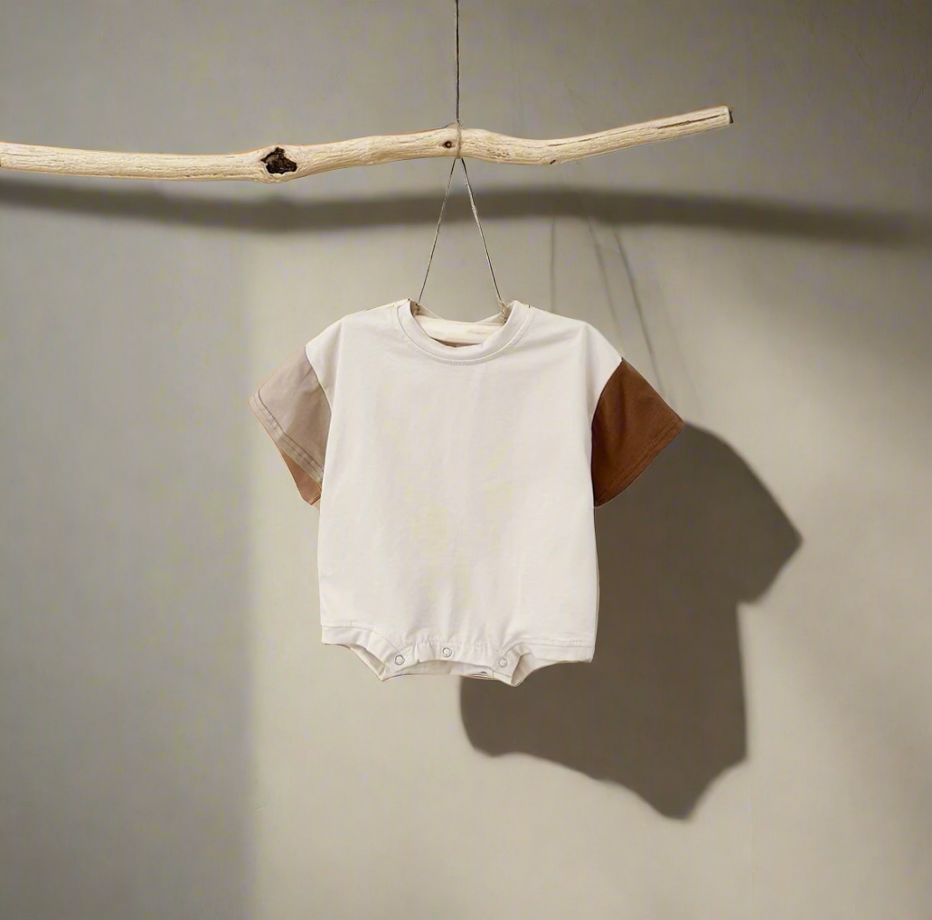 Neutral oversized Romper