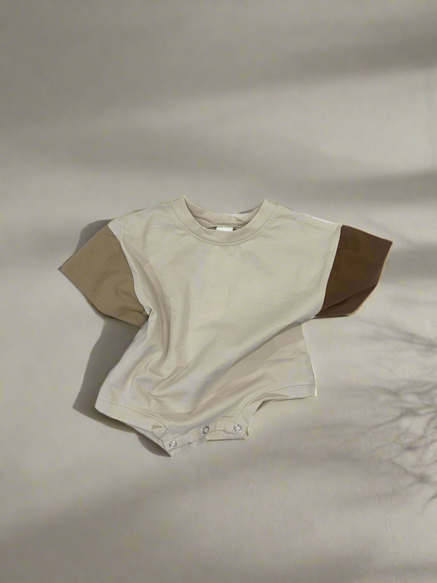 Neutral oversized Romper