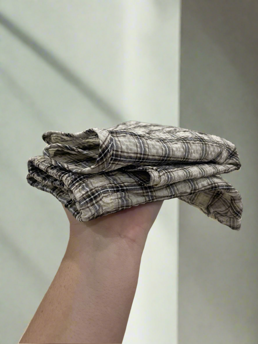 Vintage plaid two-piece set