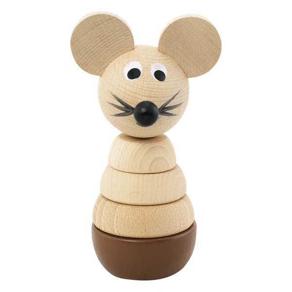 Wooden Mouse Stacking Puzzle