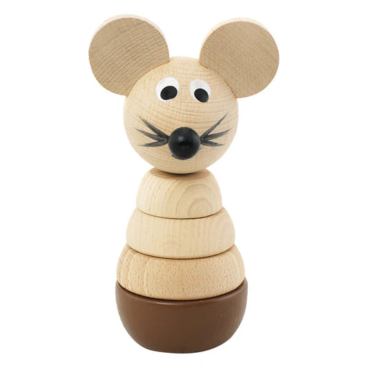 Wooden Mouse Stacking Puzzle